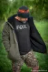 Image de Sweat à Capuche FOX Collection Sherpa Hoody Noir et Orange