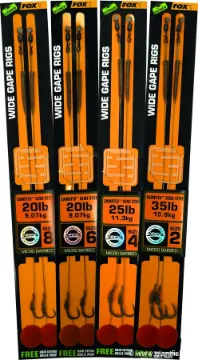 Bas de Ligne Monté FOX Edges Wide Gape Rigs