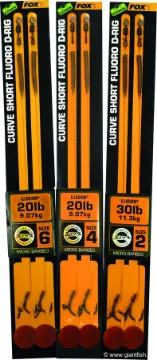 Bas de Ligne Monté FOX Edges Curve Short Fluoro D-Rigs