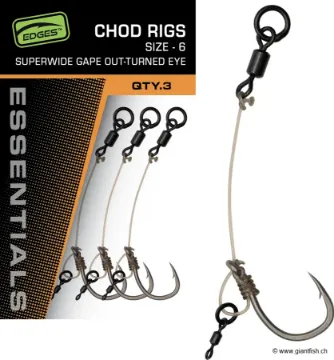Bas de Ligne FOX Edges Super Wide Gape Chod Rigs