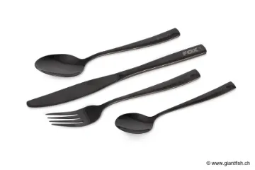 Set de Couverts FOX Cookware Black Stainless Cutlery Set