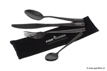 Set de Couverts FOX Cookware Black Stainless Cutlery Set