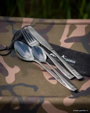 Set de Couverts FOX Cookware Black Stainless Cutlery Set