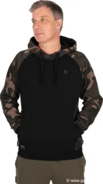 Sweat à Capuche FOX Pullover Premium 310 Hoodie Noir et Camo