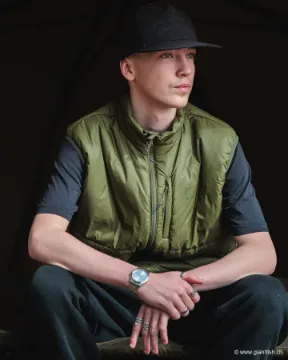 Gilet FOX Olive Quilted 100