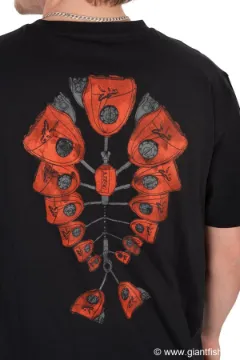 T-Shirt Manches Courtes Homme FOX Orange Indicator T - Noir