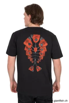 T-Shirt Manches Courtes Homme FOX Orange Indicator T - Noir
