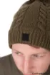 Picture of FOX Knitted Bobble Beanie - Khaki