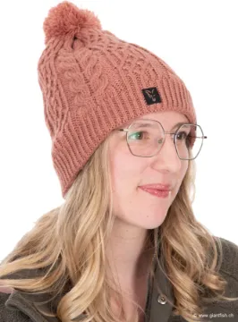 Bonnet FOX Ladies Knitted Bobble - Rose