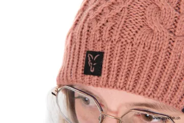 Bonnet FOX Ladies Knitted Bobble - Rose