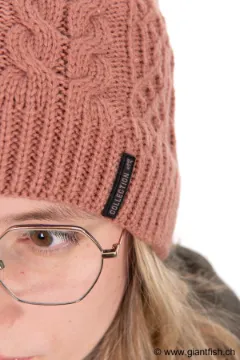 Bonnet FOX Ladies Knitted Bobble - Rose