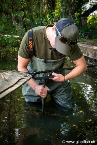 Support d'épuisette FOX Carpmaster Net Safe