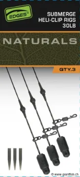 Montage FOX Edges Naturals Submerge Heli-Clip Rigs
