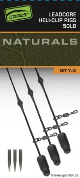 Montage FOX Edges Naturals Leadcore Heli-Clip Rigs