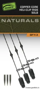 Montage FOX Edges Naturals Copper Core Heli-Clip Rigs