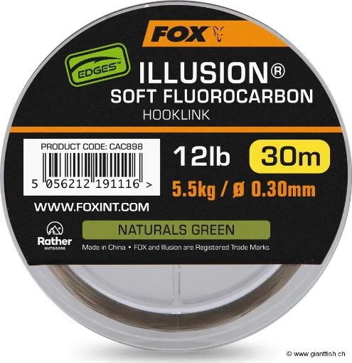 Fox Edges Illusion Soft Fluorocarbon Hooklink