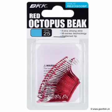 Hameçon BKK Red Octopus Beak (B-25)