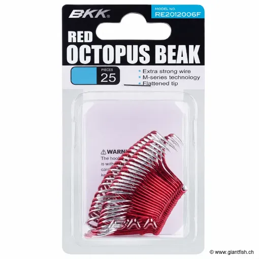 Hameçon BKK Red Octopus Beak (B-25)