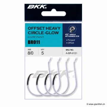 Hameçon BKK Offset Heavy Circle Glow