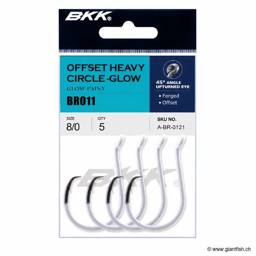 Hameçon BKK Offset Heavy Circle Glow