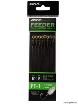 Bas de Ligne BKK Feeder Tournament FT-1 Bait Band Rigs-Braid