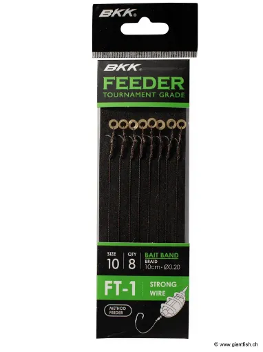 Bas de Ligne BKK Feeder Tournament FT-1 Bait Band Rigs-Braid