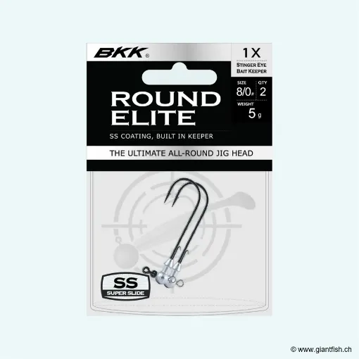 Tête Plombée BKK Round Elite Stinger Eye Bait Keeper