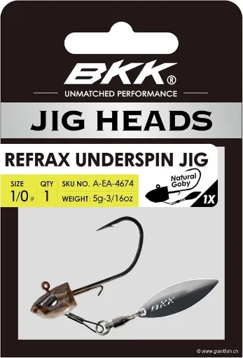 Tête Plombée BKK Refrax Jig Underspin