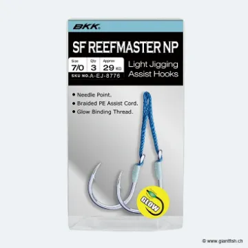 Hameçon Jigging BKK Assist Slow Fall SF Reefmaster NP