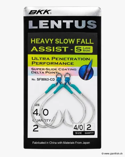 Hameçon BKK Assist Heavy Slow Fall SF Lentus S