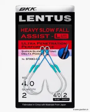 Hameçon BKK Assist Heavy Slow Fall SF Lentus L