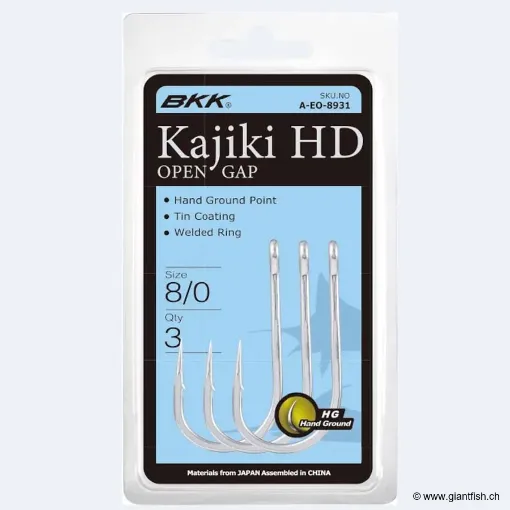 Hameçon BKK Kajiki Trolling HD Open Gap