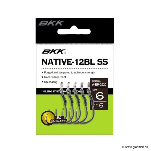 Hameçon BKK Native-12BL SS