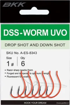 Hameçon BKK DSS-Worm UV (Orange)
