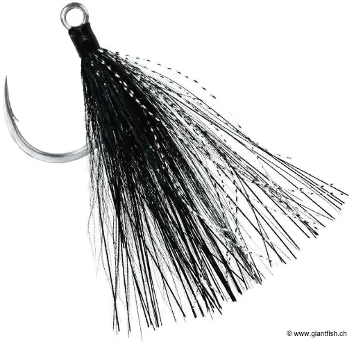 Hameçon BKK Lone Diablo Bucktail Teaser BT Black
