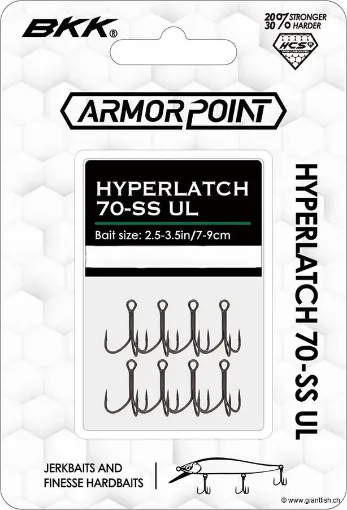 Hameçon Triple BKK Armorpoint Hyperlatch 70-SS UL