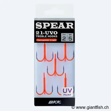 Hameçon Triple BKK Assist Spear-21 UVO