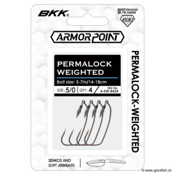 Hameçon Texan BKK Armorpoint Permalock Weighted