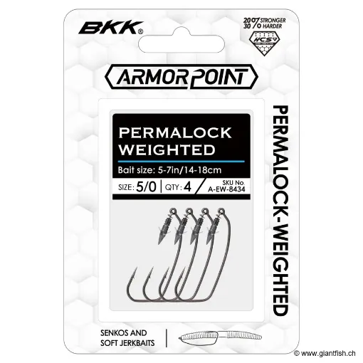 Hameçon Texan BKK Armorpoint Permalock Weighted