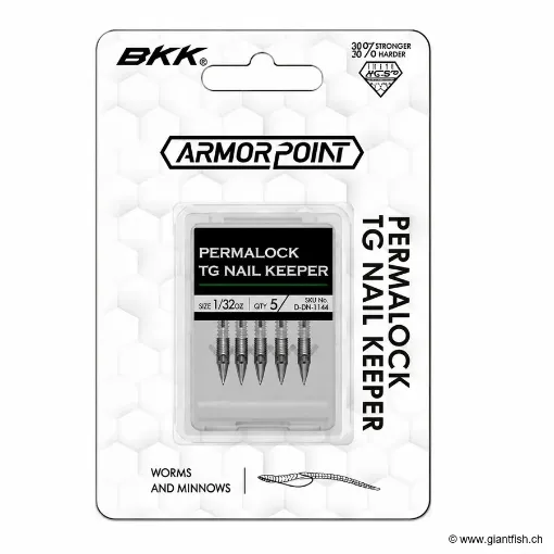 Plomb pour Hameçon Texan BKK Permalock TG Nail Keeper