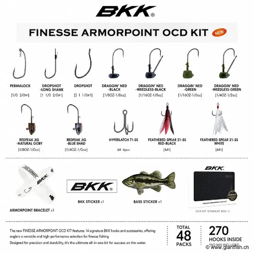 Kit Complet BKK Armorpoint OCD Kit - USA Finesse