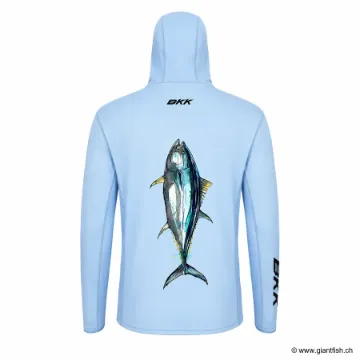 T-Shirt Manches Longues BKK Long Sleeve Performance Shirt UV - Tuna - Bleu clair
