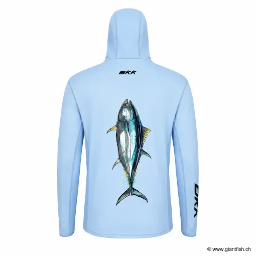 T-Shirt Manches Longues BKK Long Sleeve Performance Shirt UV - Tuna - Bleu clair