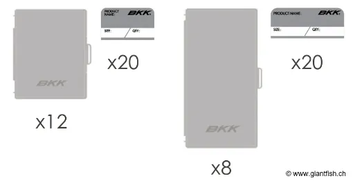 Boîte à Accessoires BKK OCD Tackle System A3-Starter Kit (Loaded)