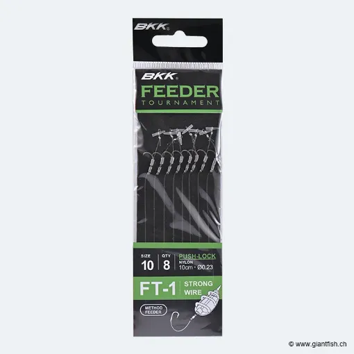 Bas de ligne BKK Feeder Tournament FT-1 Push-Lock Rig
