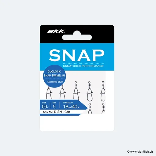 Emerillon Agrafe BKK Duolock Snap Swivel-51
