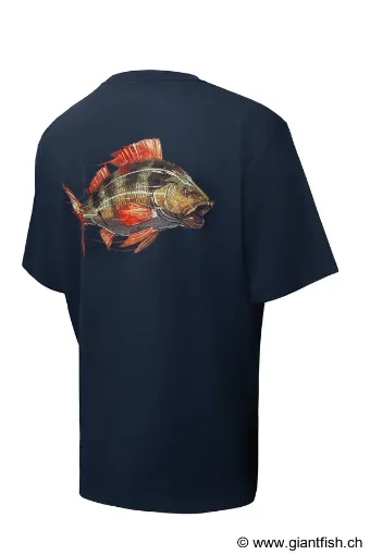 T-Shirt Manches Courtes BKK Short Sleeve Casual Shirt - Perche - Bleu marine