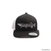 Image de Casquette Wolfcreek Lures Pike Logo Trucker Snapback - Noir / Blanc