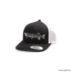 Image de Casquette Wolfcreek Lures Pike Logo Trucker Snapback - Noir / Blanc