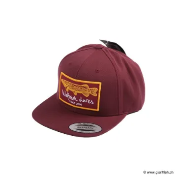 Casquette Wolfcreek Lures Pike Patch Fitted Snapback - Burgundy